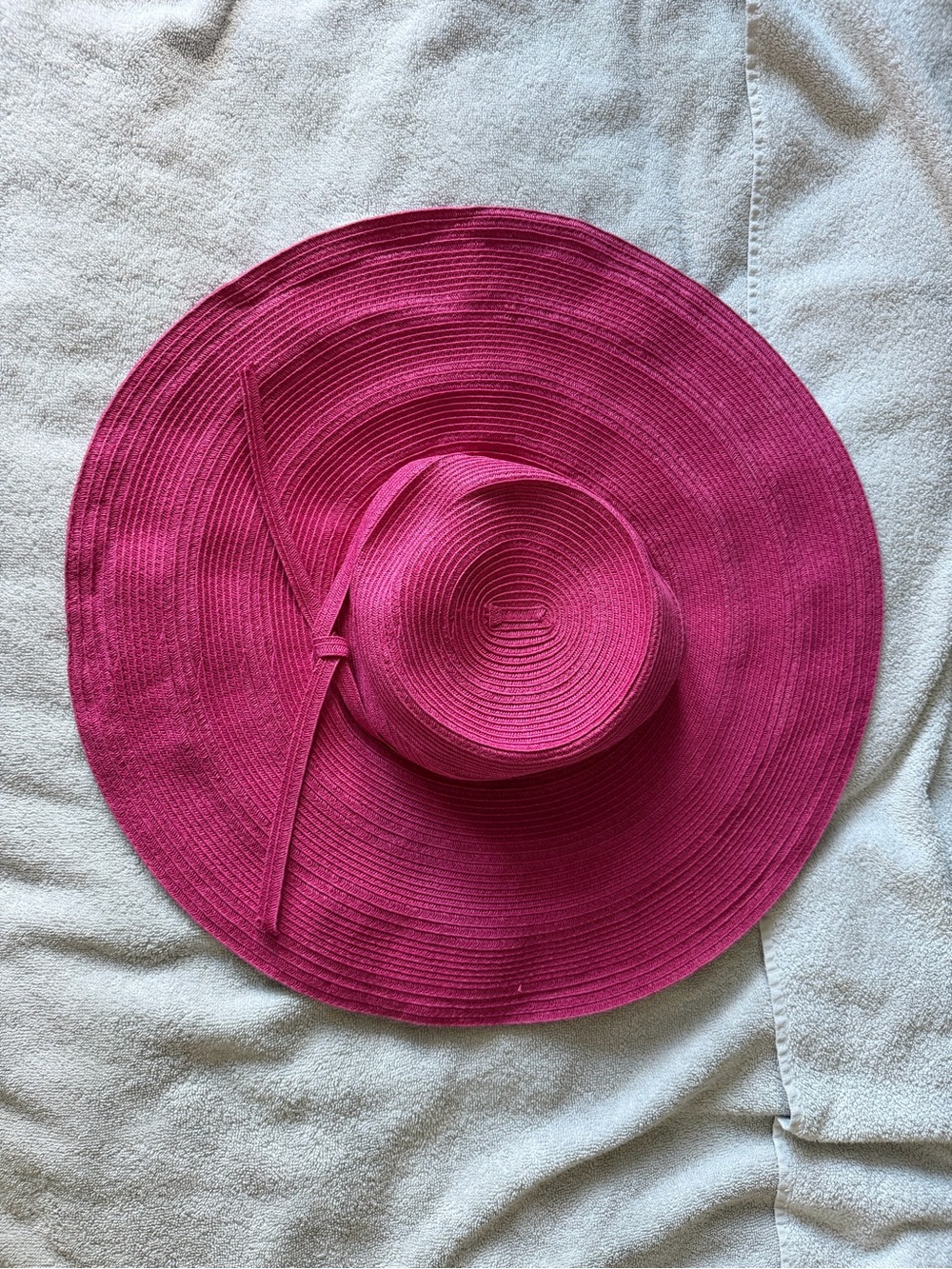 Scala Wide-Brim Straw Hat in Fuchsia